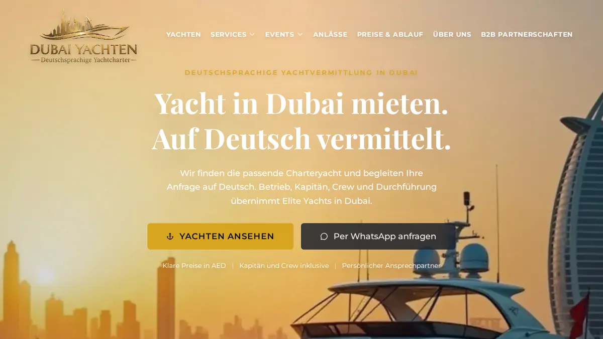 Dubai Yachten